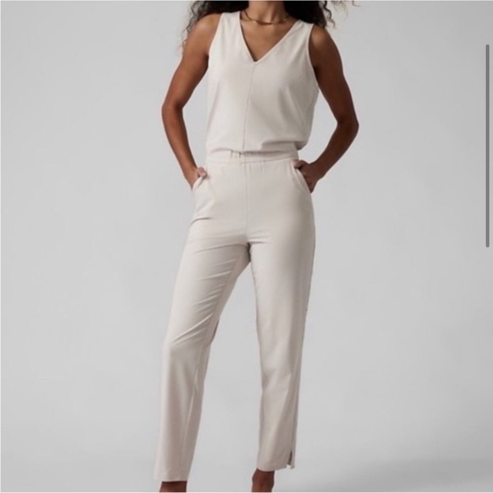 Athleta Brooklyn Jumpsuit Sz 10P fits 8 commute pants